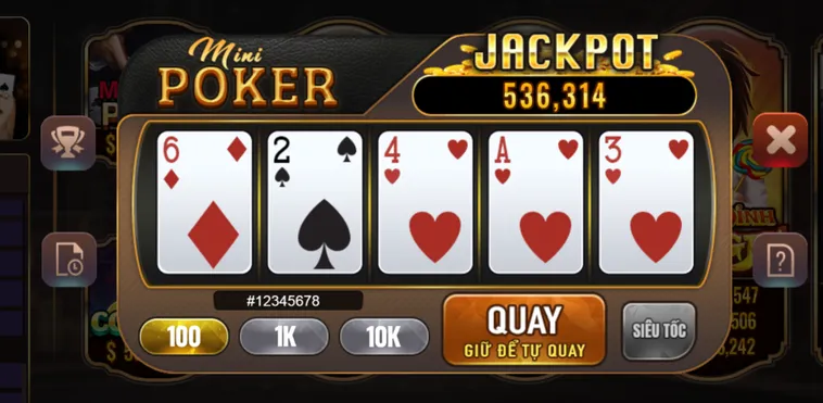 Slot Game Mini Poker Tại BomWin Bùng Nổ Những Vòng Quay May Mắn