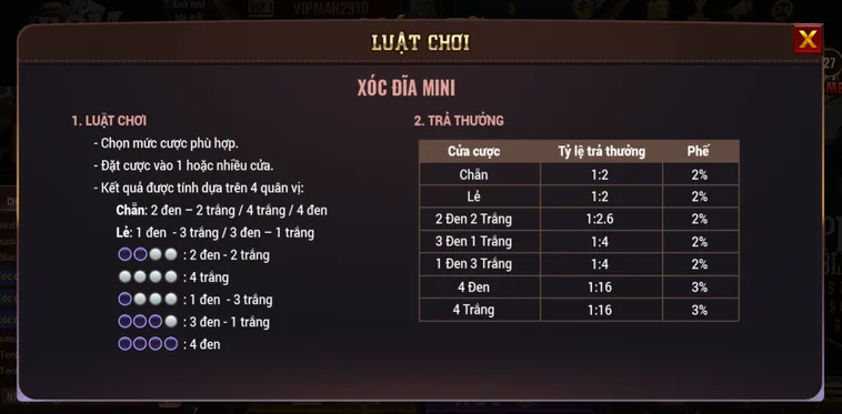Xóc Đĩa Mini Tại BomWin Sân Chơi Giải Trí Tốc Độ Và Hấp Dẫn